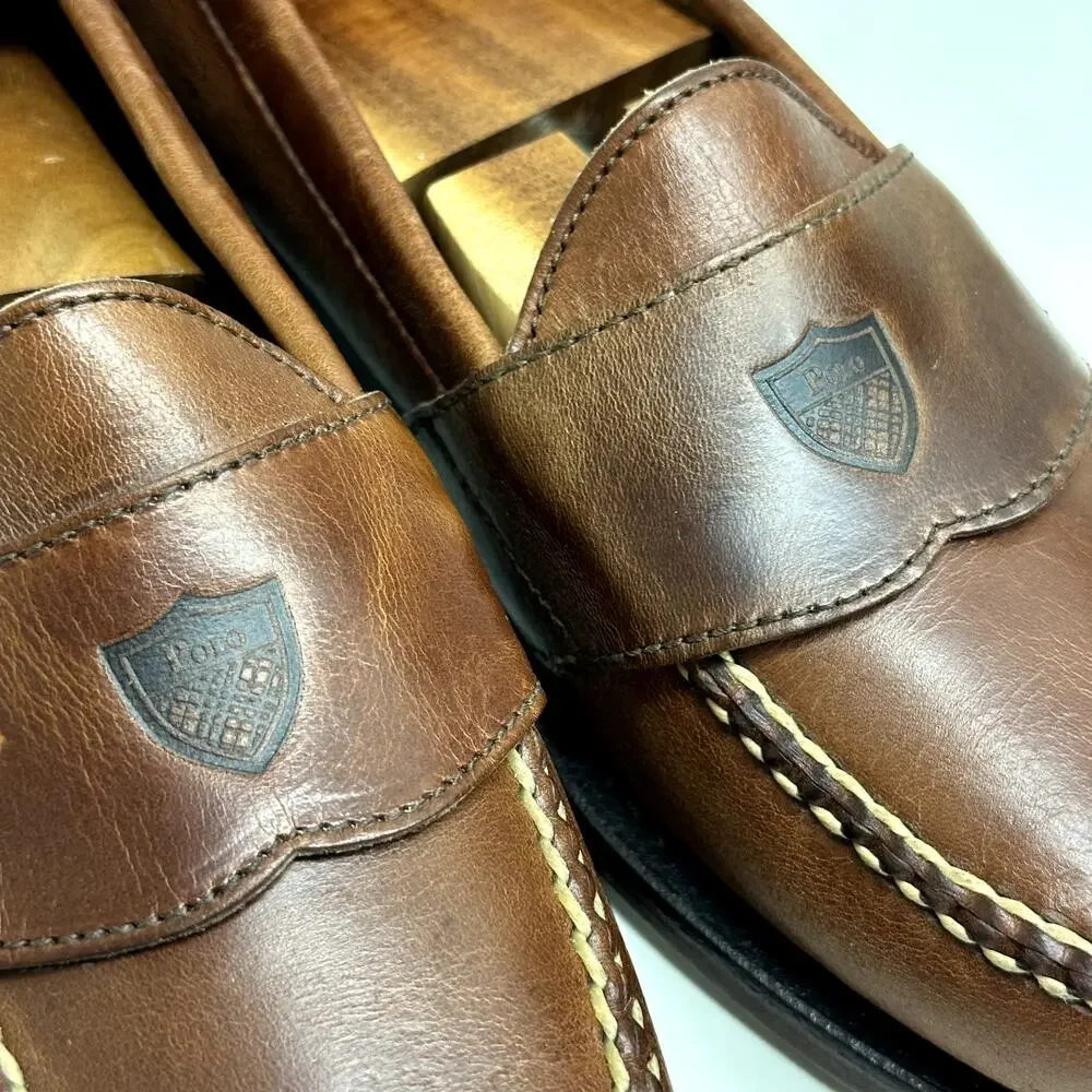 NWOT Rancourt & Co. x Polo Ralph Lauren Weltline Penny Loafer Made in USA 7.5 B